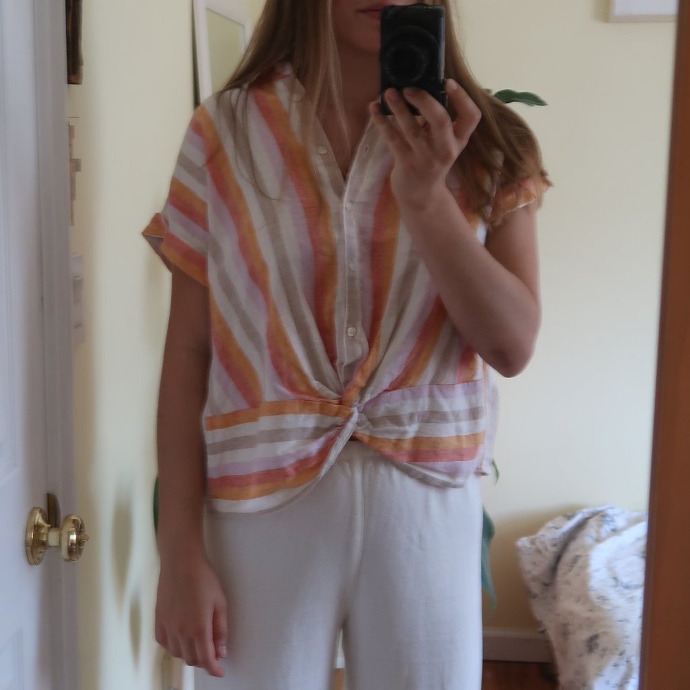 linen button-up